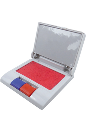 Z COJIN P/SELLOS 2 EN 1  ROJO/AZL  SABON 815013 AL150 PLASTIC