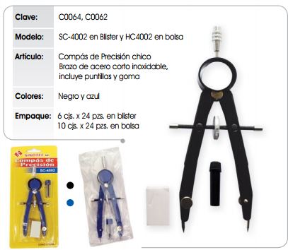 COMPAS DE PREC.BRAZO CORTO       ALIAMEX 102148 HC-4001-D2 CH