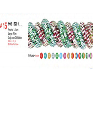 ROLLO CORDEL METALICO DOBLE PLATA  JANEL