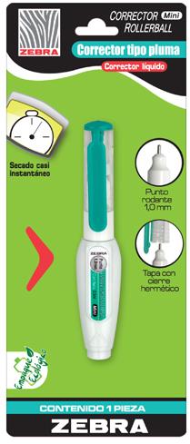 CORRECTOR LIQ.T/LAPIZ 3.5ML MINI 2203-02 ZEBRA 2203-00
