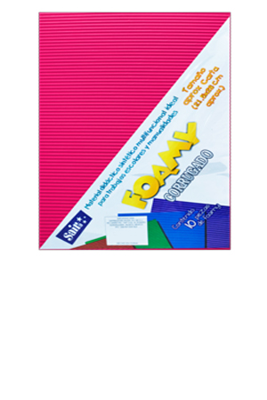 FOMI CARTA FIUSHA   CORRUGADO C/10 SAIRA 131047 02 20.5X27CM