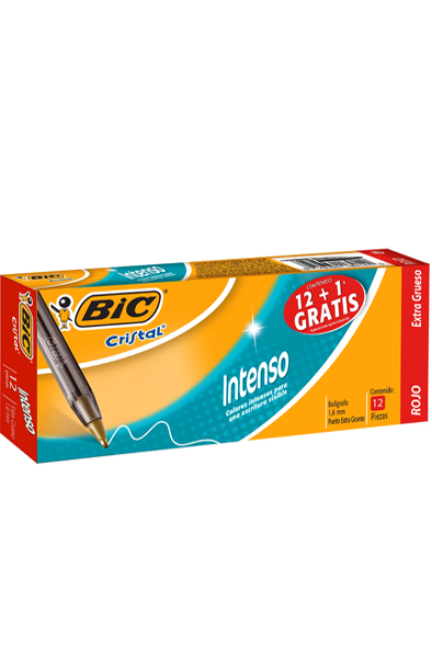 BOLIGRAFO MED. CRISTAL BOLD RJO C/12 BIC