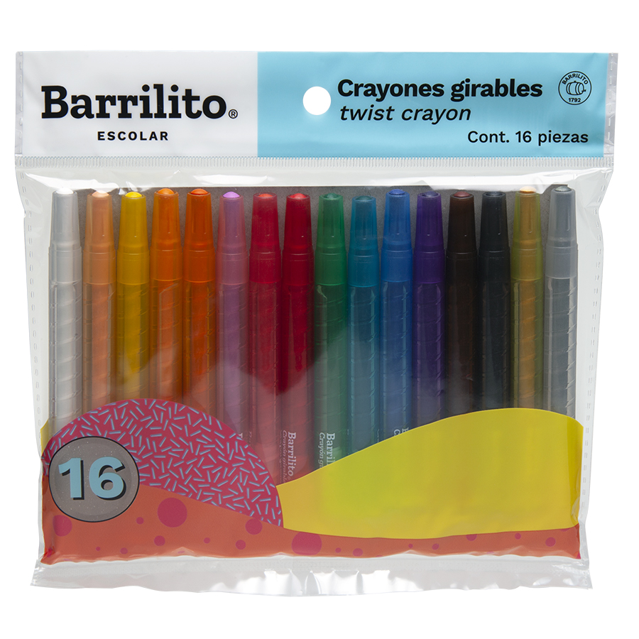 CRAYON GIRABLE C/16 COL.           CRY16 922230 BARRILITO