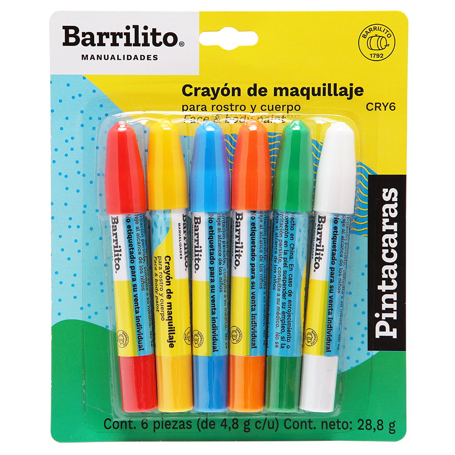 CRAYON PINTACARAS Y FOMI C/06 SUR.BARRIL