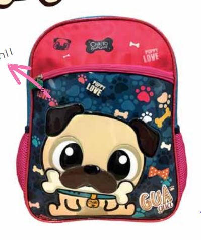 MOCHILA PREESCOLAR CHIKITO LOVE    U-PAK 884300 9101018601