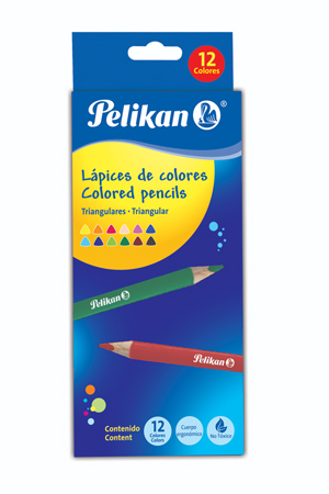 LAPIZ DE COLOR C/12 LARGOS TRIAN.PELIKAN