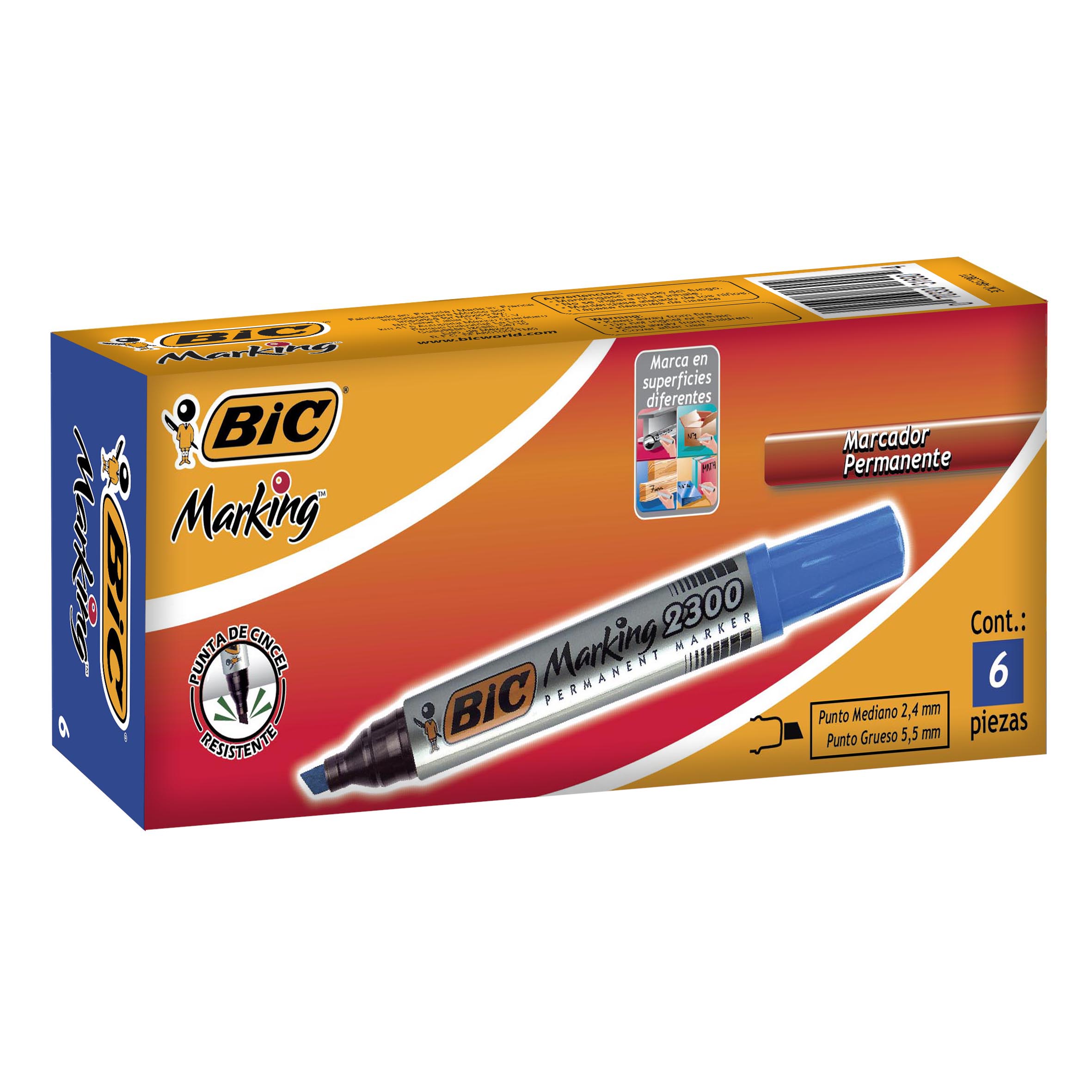 MARCADOR PERMANENTE MARKING 2300 AZL BIC