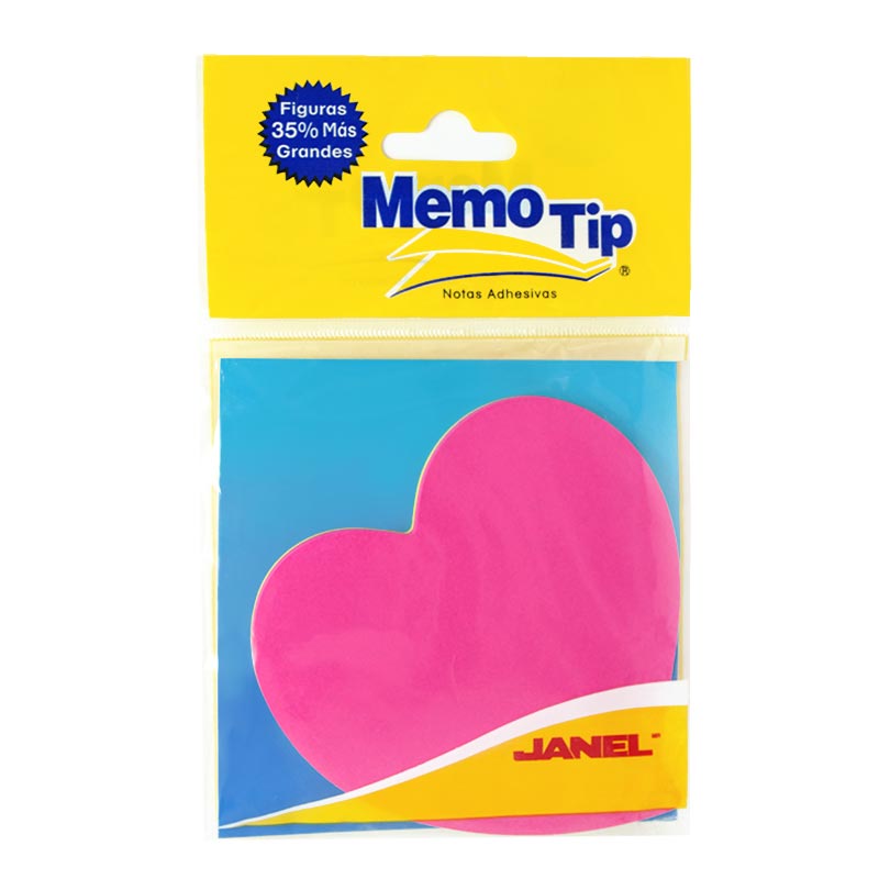 BLOCK POST-IT FIG.CORAZON PREM.50H JANEL