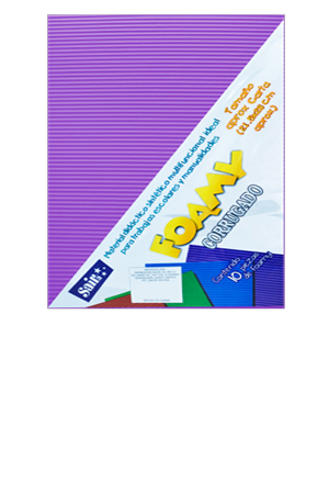 FOMI CARTA LILA     CORRUGADO C/10 SAIRA 131276 12 20.5X27CM