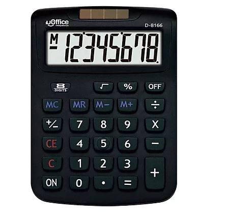 CALCULADORA ESCRIT. 8 DIG. D-8166 UOFFIC 540356