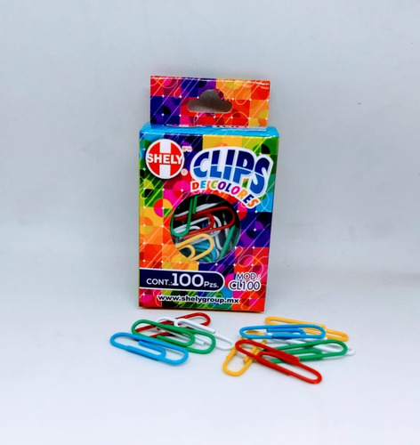 CLIP STANDAR DE COLORES      C/100 SHELY 782343 CL100