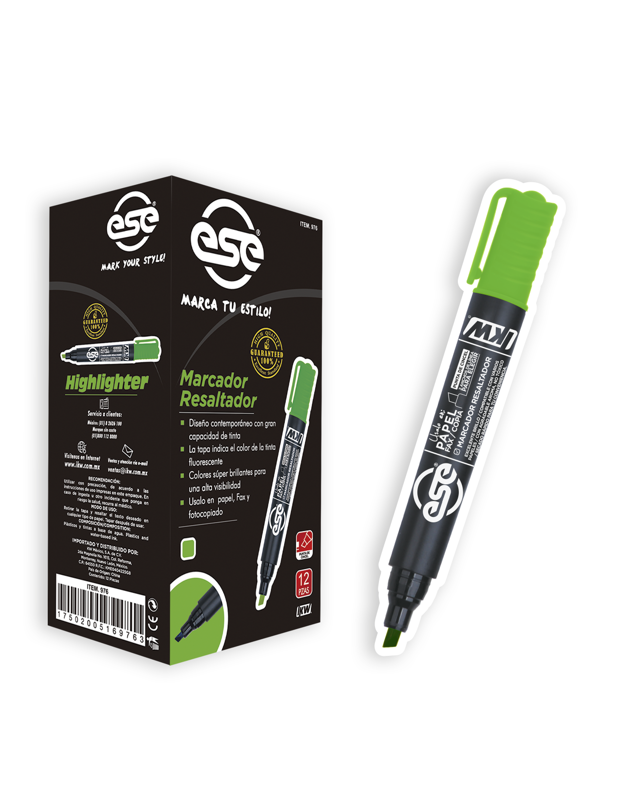 MARCATEXTO              VERDE    ESE IKW 169766 169763 0976