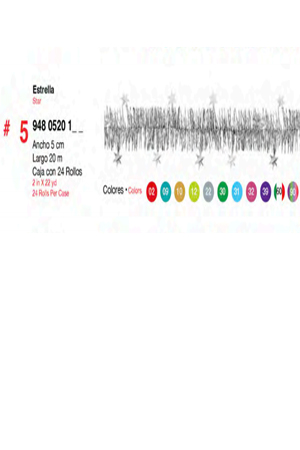 ROLLO GUIRNAL.ESTREL.DOBLE # 5 20M VERDE