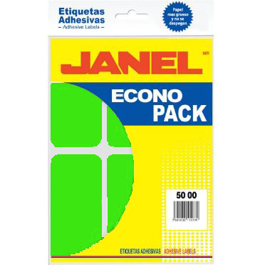 ETIQUETA ADHES. 5000  VERD.ECONO P.JANEL