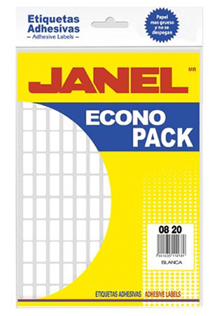 ETIQUETA ADHES. 08X20 BCA. ECONO P.JANEL