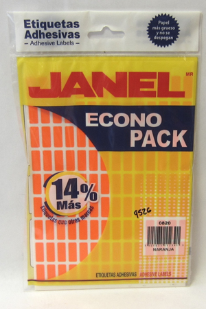ETIQUETA ADHES. 08X20 NRJA.ECONO P.JANEL