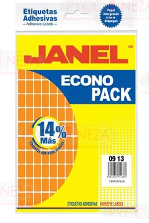 ETIQUETA ADHES. 09X13 NRJA.ECONO P.JANEL