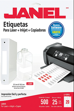ETIQUETA BCA. LASER 1"X4"  C/25H   JANEL