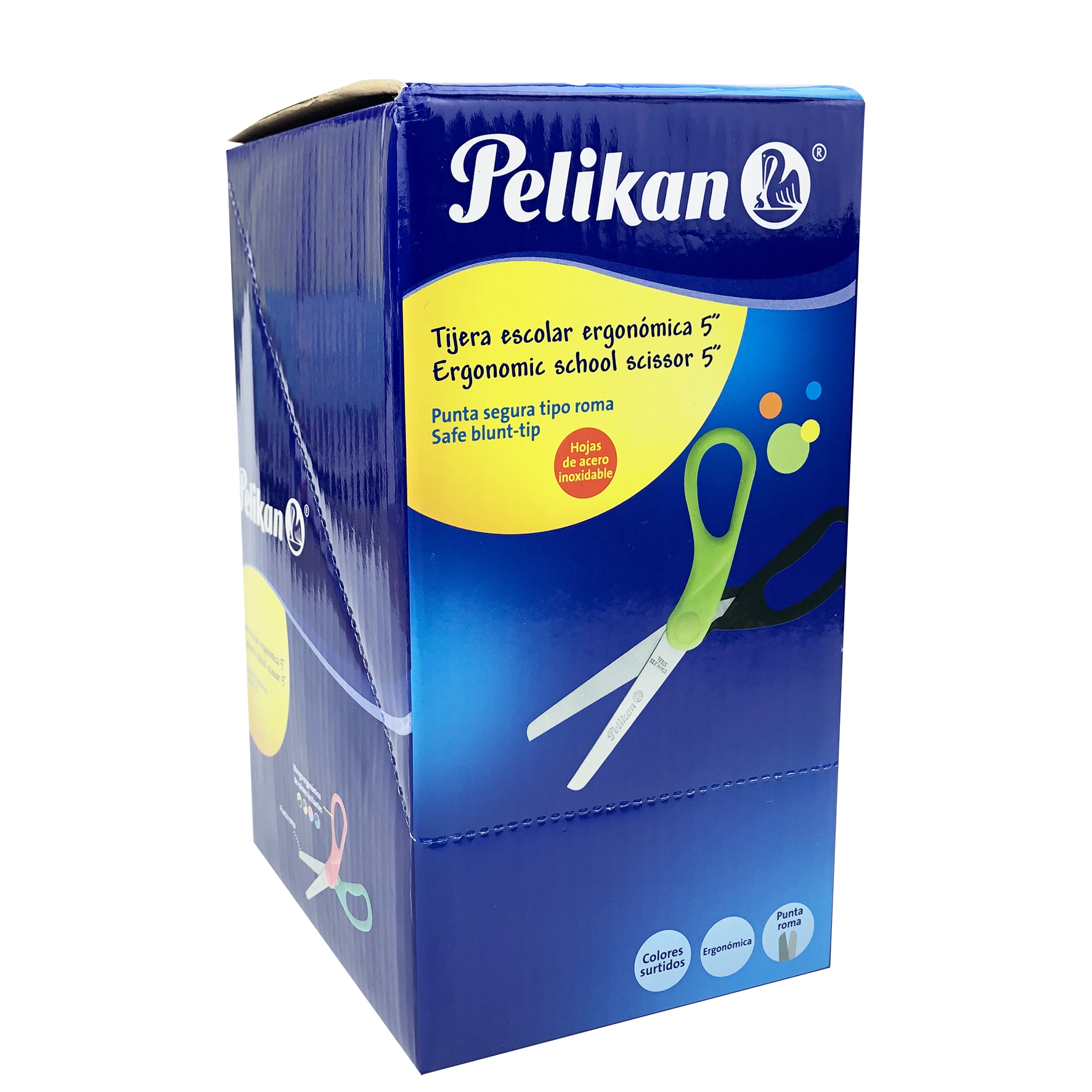 TIJERA ESCOLAR 5" ERGONOMICA     PELIKAN 228241 228678 ERGONO