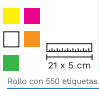 ROLLO P/ETIQUET.MANUAL RSA.FL.C/10 BARRI 980902 ET2212 (22X12