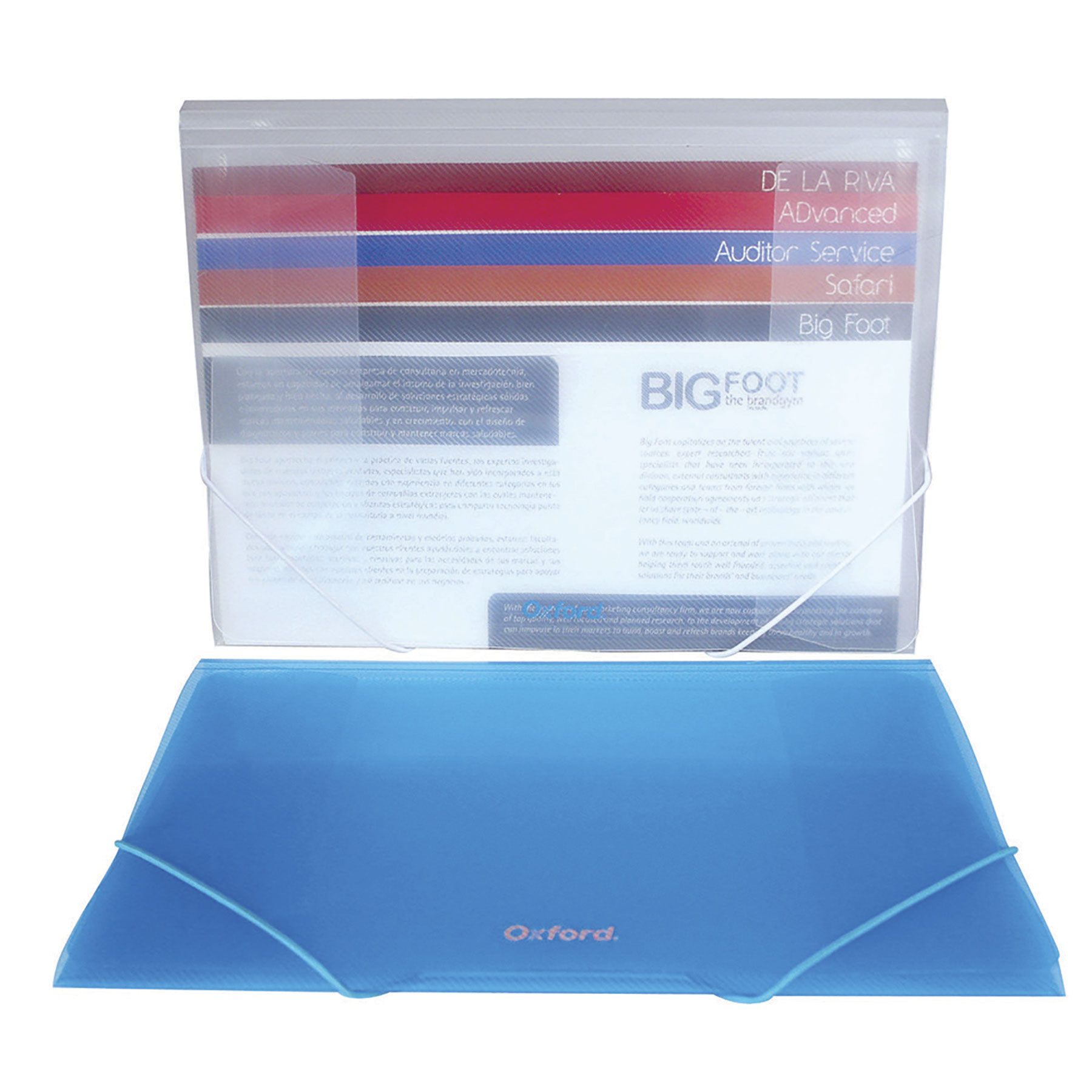 FOLDER T/C C/LIGA F623 COL.SURT.  OXFORD 006232 ESSELTE (AZUL