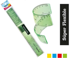 REGLA ESC.PLAST. 30CMS FLEXIBLE BARRILIT 969464 961222 FLEX30