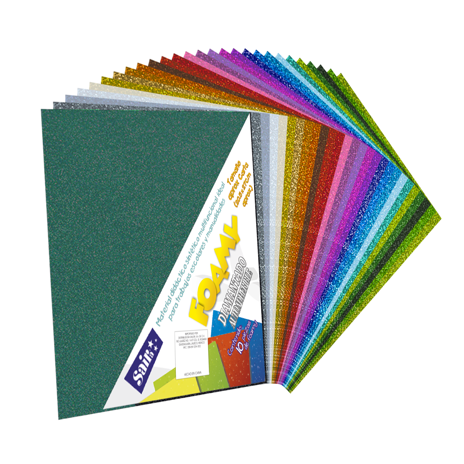 FOMI CARTA VDE.SECO C/ADHE.C/10 C/D SAIR 730053 G05 VERDE SEC