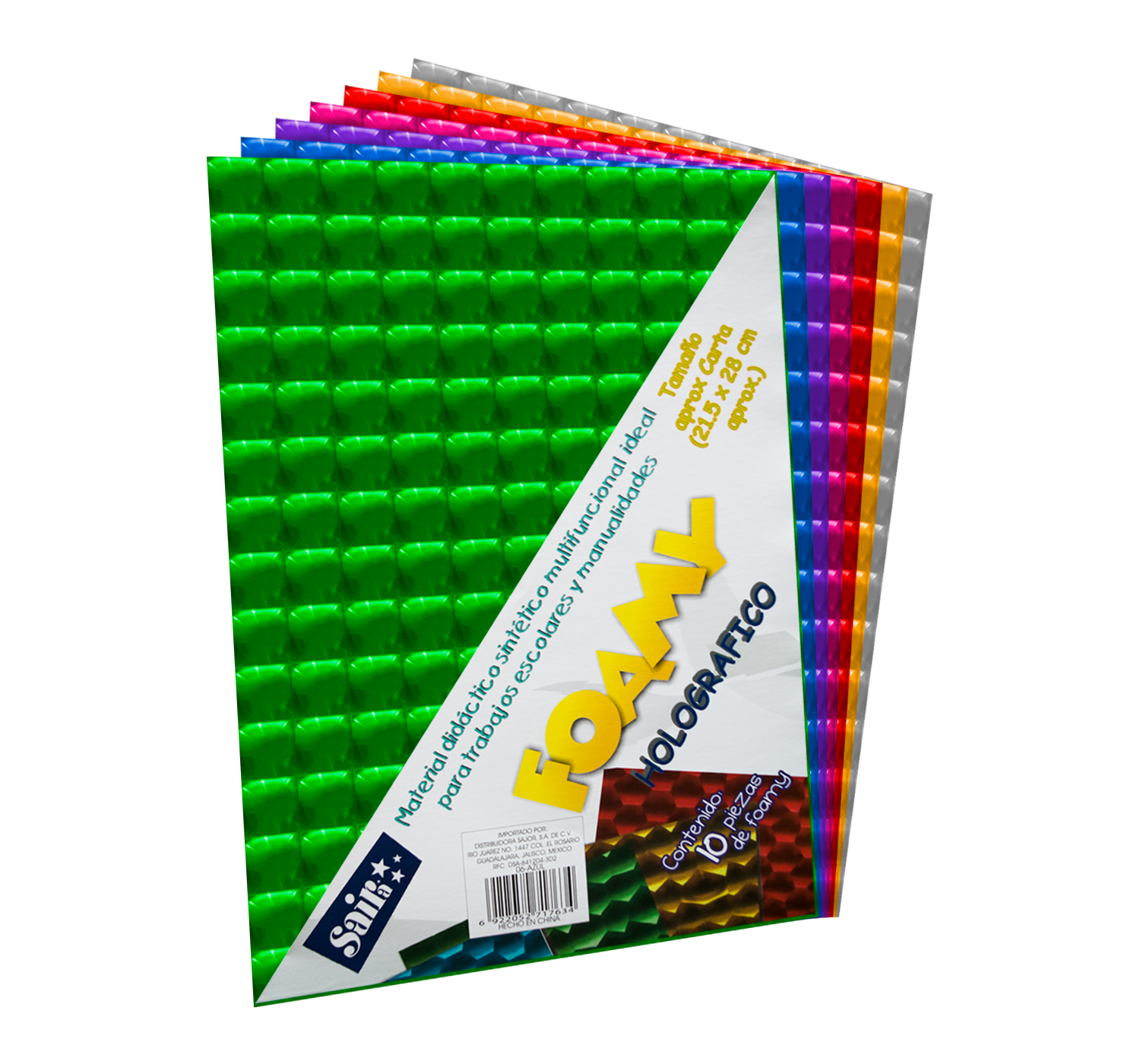 FOMI CARTA VDE.HOLO.C/10           SAIRA 717610 HOLOGRAFICO