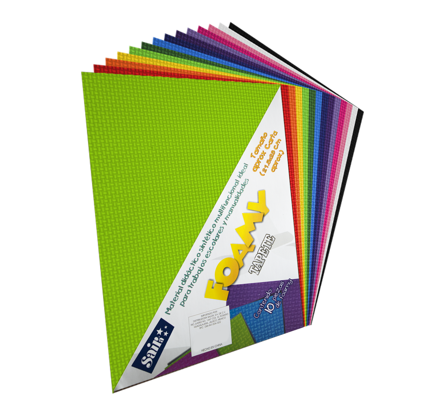 FOMI CARTA VDE.LIMO TAPETE    C/10 SAIRA 151151 07 20.5X27CM