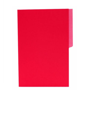 FOLDER T/C  BITONO ROJO  INTE.C/25 PENDA 306752 C0025 1/2 RJ