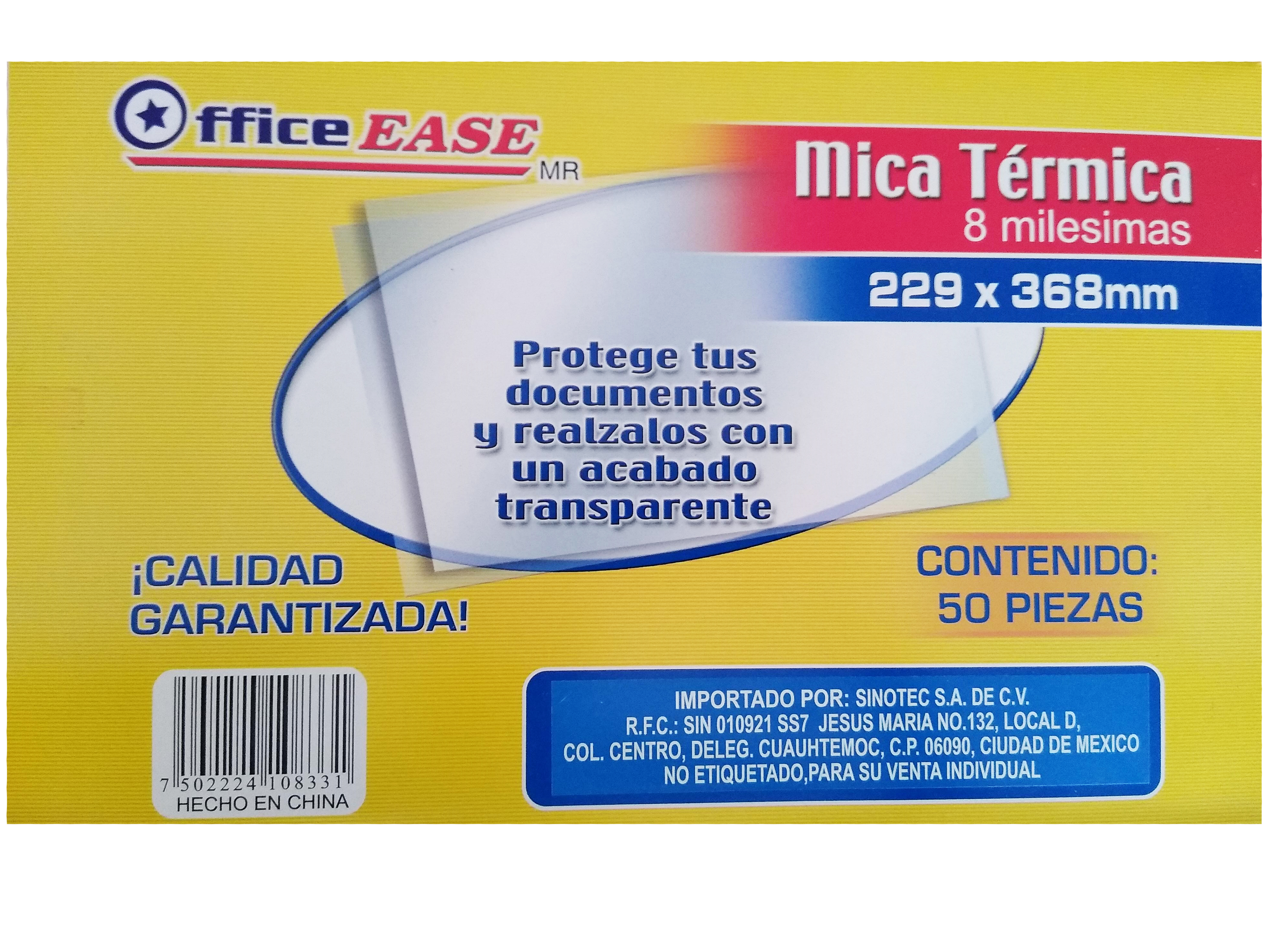 MICAS OFCIO 08ML 22.9X36.8 C/050 ALIAMEX