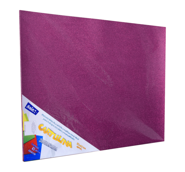 Z CARTULINA C/DIAMAN.50X60 C/10 FUCS.SAI 060055 280GR FUCSIA