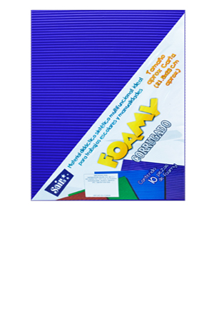 FOMI CARTA AZL.MARI CORRUGADO C/10 SAIRA 131177 08 20.5X27 AZ