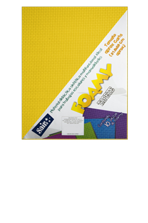 FOMI CARTA AMARILLO TAPETE    C/10 SAIRA 151113 05 20.5X27CM