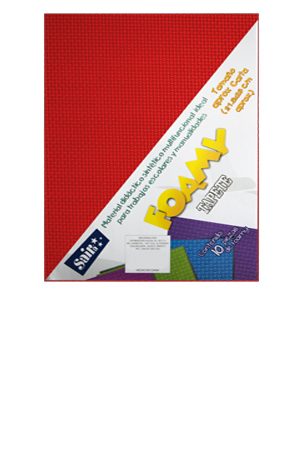 FOMI CARTA ROJO     TAPETE    C/10 SAIRA 151021 01 20.5X27CM