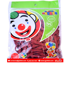 GLOBO #270 C/100 ZEPELIN RJO.CERE.PAYASO