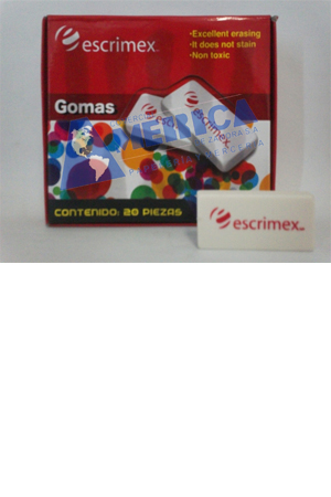 GOMA BLANCA    PAPGOM001  C/20  ESCRIMEX 434465