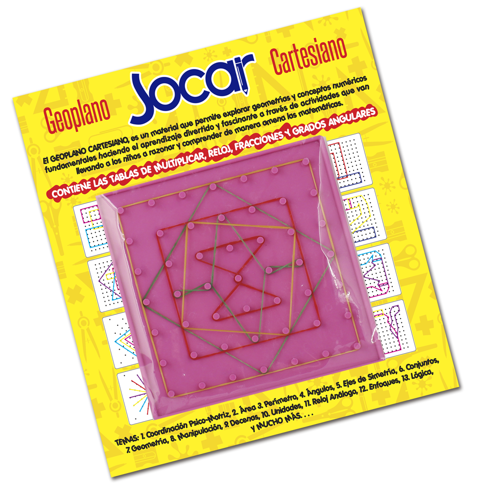 GEOPLANO DIDACT.PLASTICO 2 CARA    JOCAR 632037 GP  (TAMAÑO A