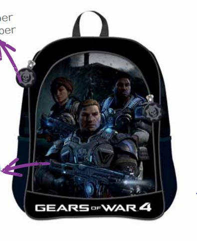 MOCHILA ESCOLAR GEARS STAR         U-PAK 867266 8101024201