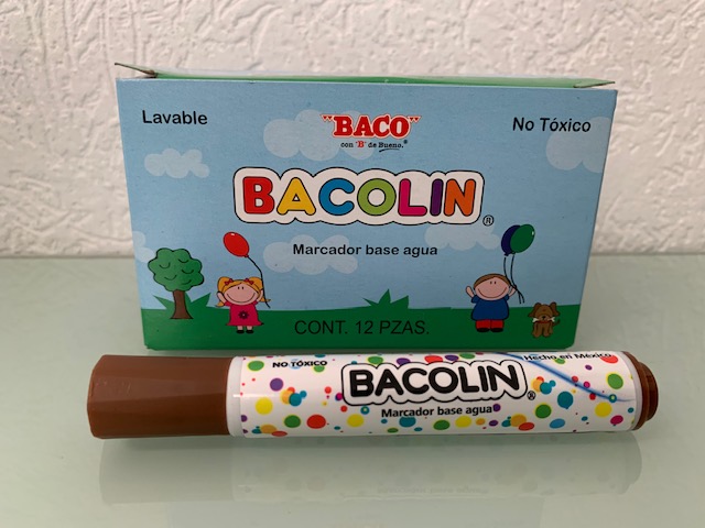 MARCADOR AGUA BACOLIN CAFE          BACO 57242 LAVABLE PUNTA