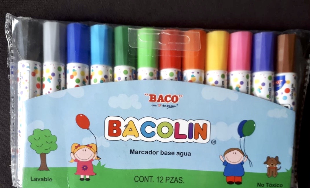 Z MARCADOR AGUA BAMBINI  C/12 COL.    BA 985269 (PUNTA CINCEL