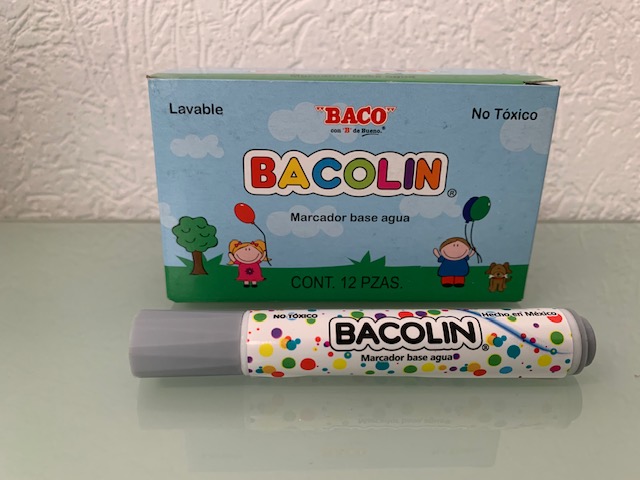 Z MARCADOR AGUA BACOLIN GRIS          BA 57235 LAVABLE PUNTA