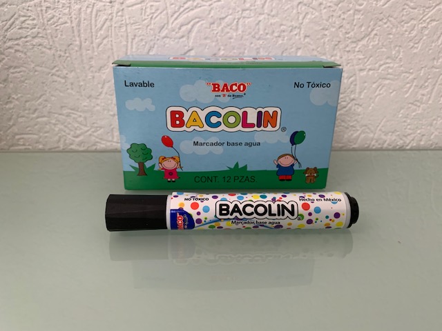 MARCADOR AGUA BACOLIN NEGRO         BACO 956634 56535 LAVABLE