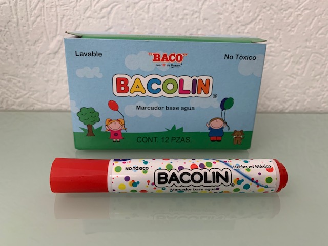 MARCADOR AGUA BACOLIN ROJO          BACO 57181 LAVABLE PUNTA