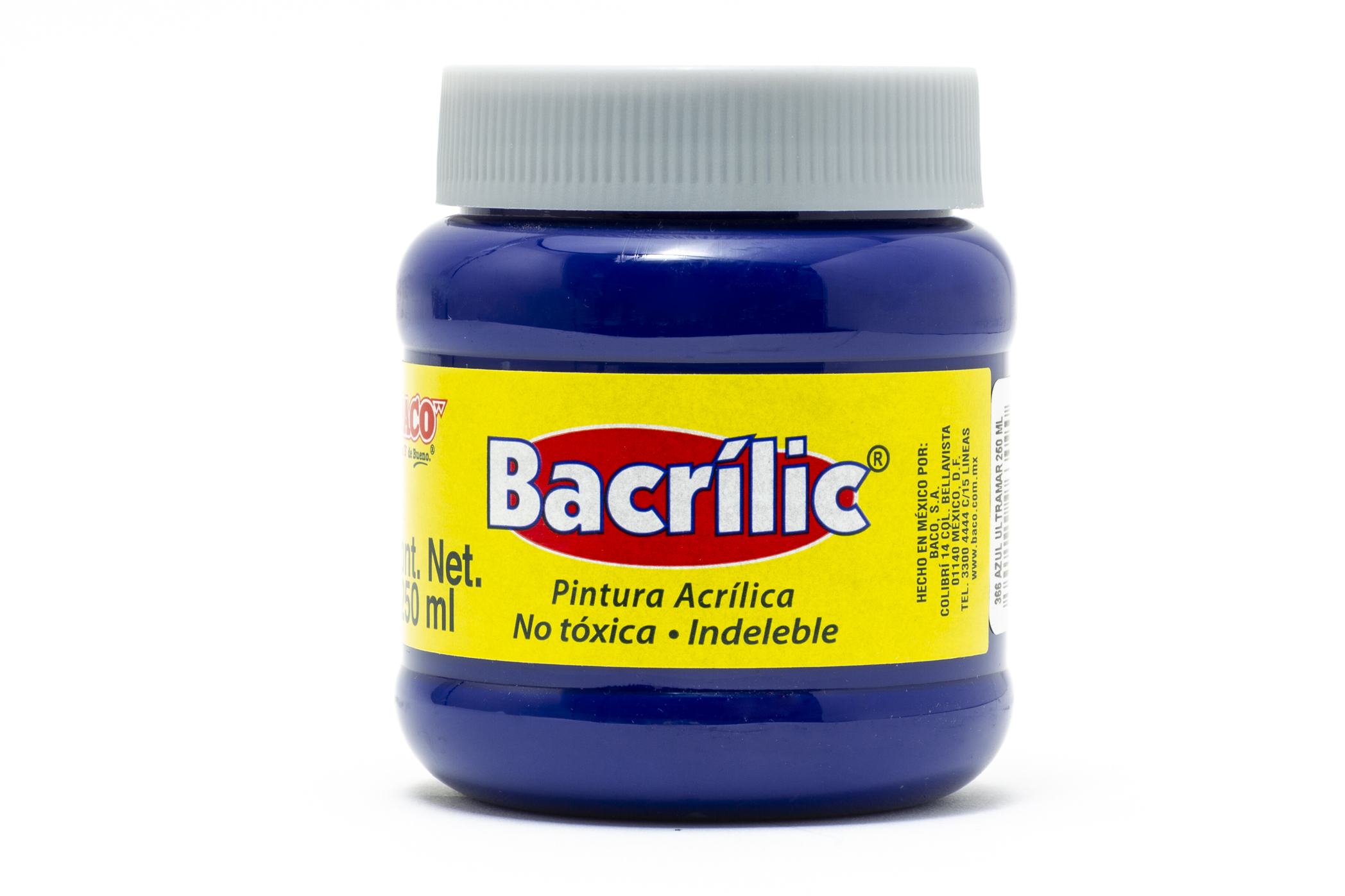 PINTURA ACRILICA 250ML AZUL ULT.366 BACO 963090 (AZUL ULTRAMA