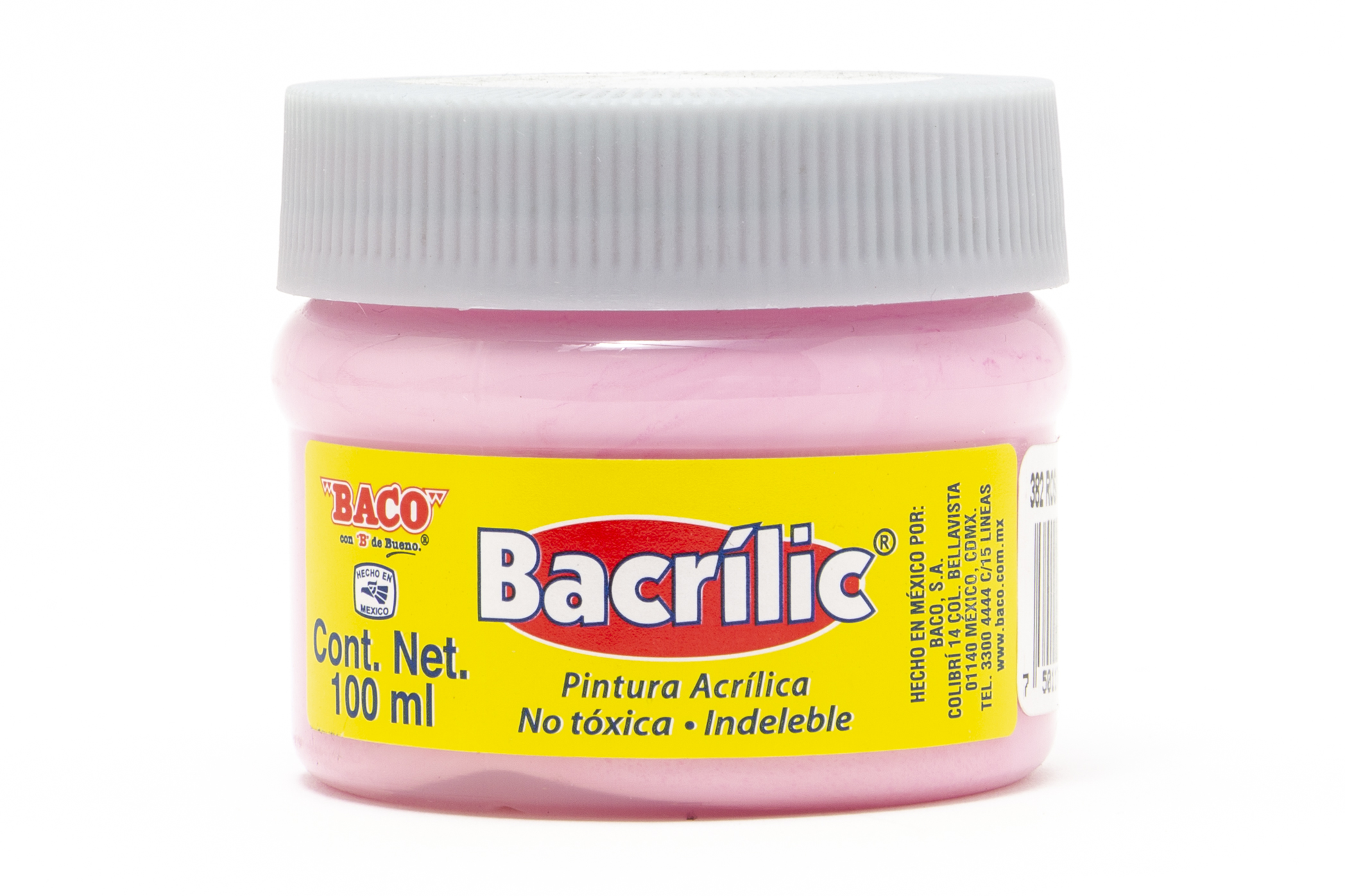 PINTURA ACRILICA 100ML ROSA PAS.382 BACO