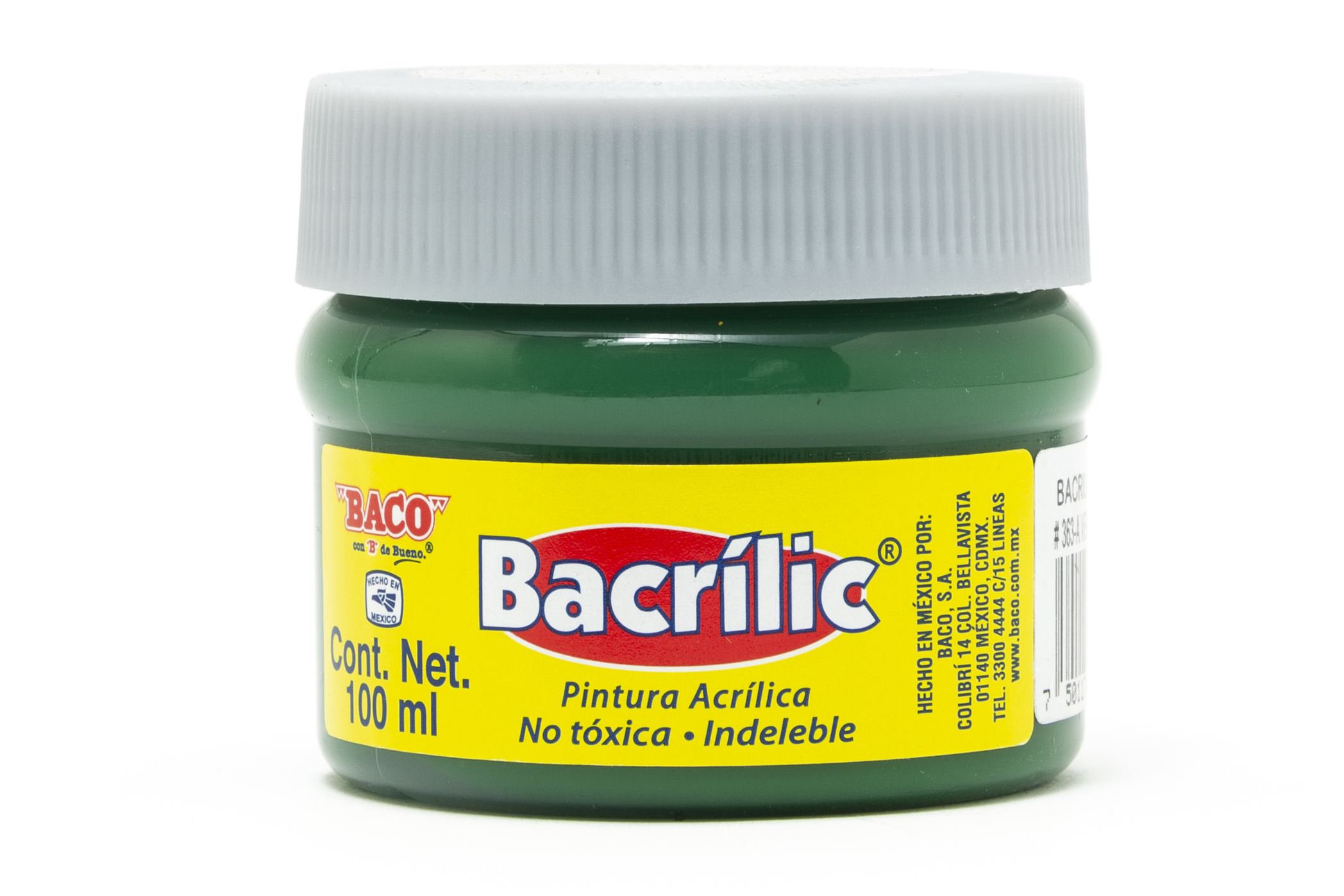 PINTURA ACRILICA 100ML VERDE O.363A BACO