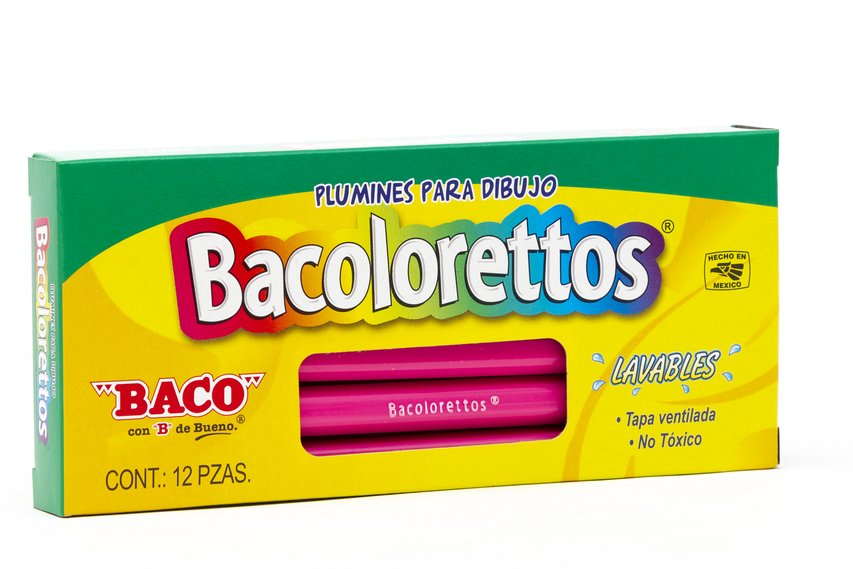 PLUMIN LAV. BACOLORETO ROSA  C/012  BACO