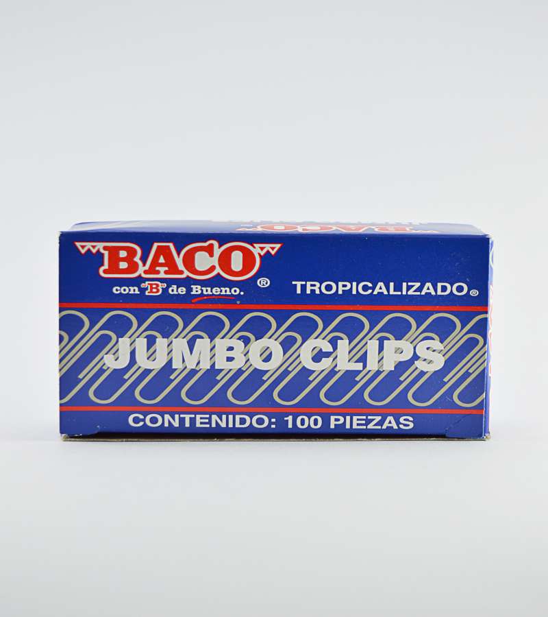 CLIP JUMBO  NIQUELADO        C/100  BACO