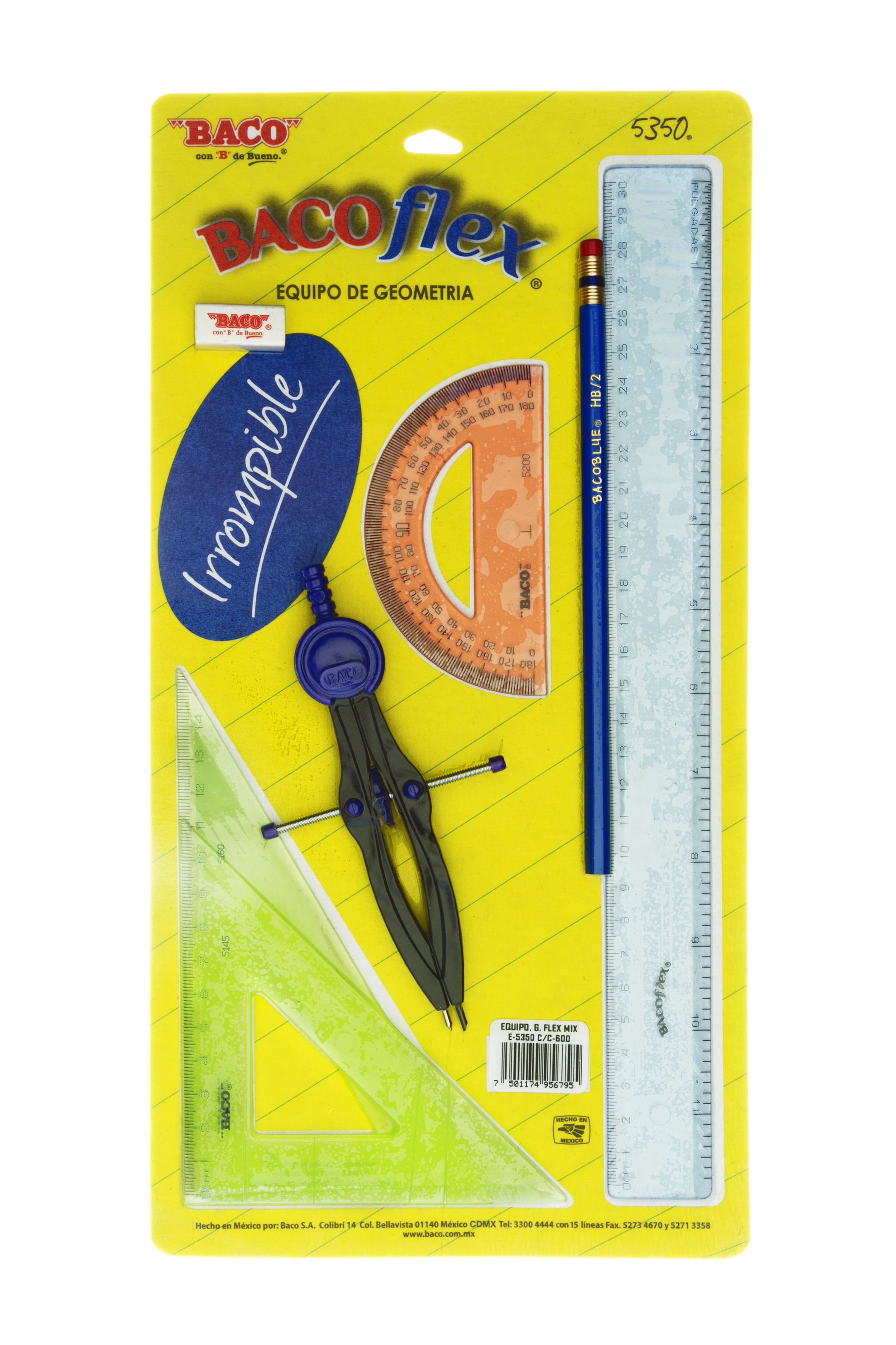 JUEGO DE GEOM.MED. FLEXIB.PRC.5350  BACO